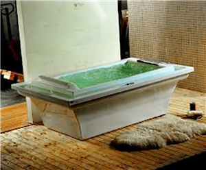 Deluxe Whirlpool bathtub  w/Heater , air bubble 77&quot;x46&quot;x26&quot;  M1910 - Image 1