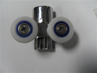 Shower Sliding Door Rollers, double wheel alloy casing set of 8 (for 2 door) 2W-8 - Image 3