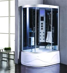LuxuryShower  L52-34WSB-HD (HEAVY DUTY) STEAM SHOWER WITH  BLUETOOTH AUDIO 52&quot; x 34&quot; x 85&quot; - Image 1