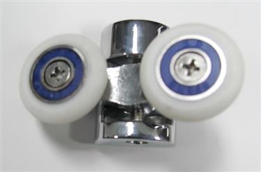 Shower Sliding Door Rollers, double wheel alloy casing set of 8 (for 2 door) 2W-8 - Image 2